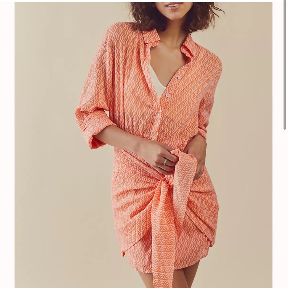 NWOT ANTHRO FREE PEOPLE Rillo shirt dress